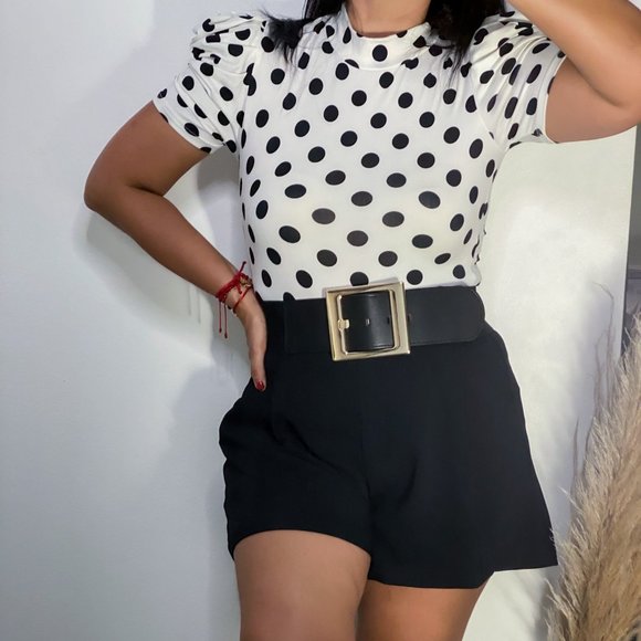 Tops - Women's Polka Dots Bodysuit
